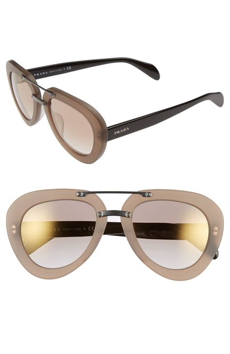 prada 52mm aviator sunglasses.